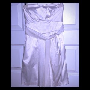 Satin strapless dress
